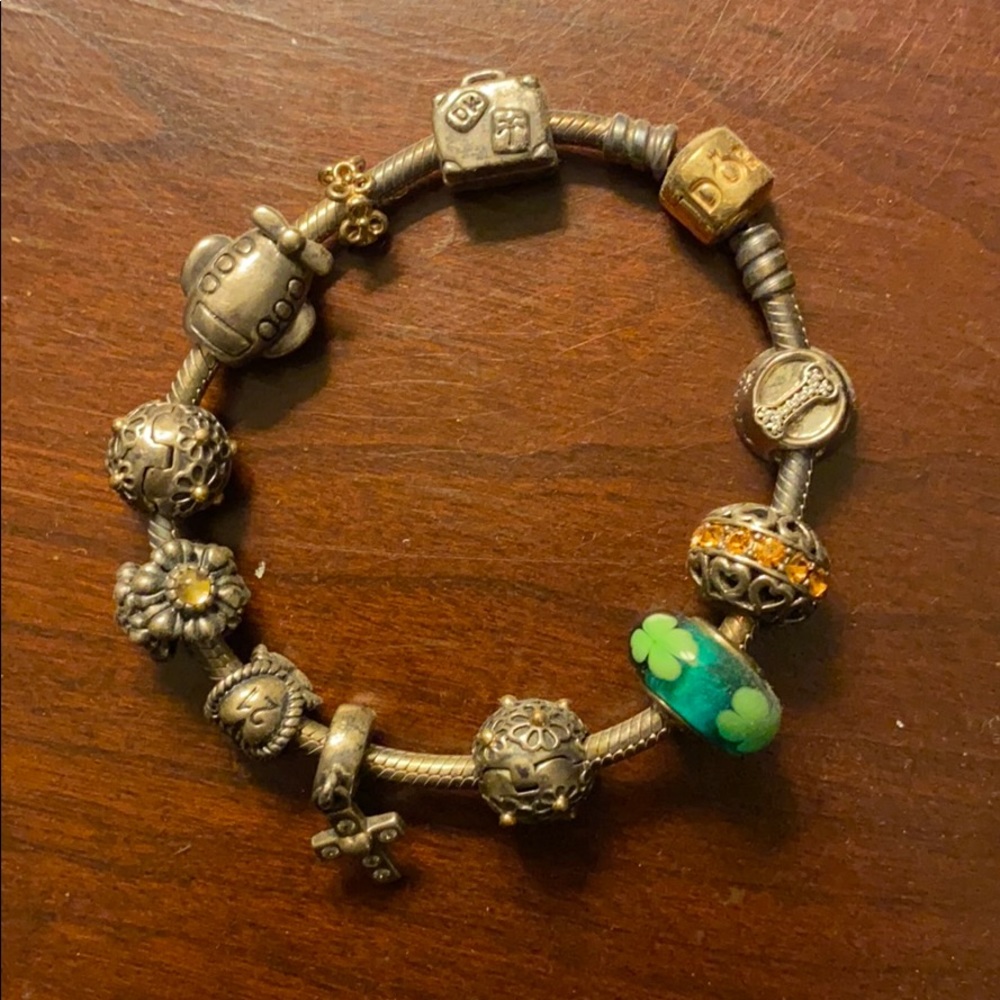 Pandora bracelet and charms